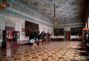 De Ridderzaal Arsenaal van de Hermitage in Sint-Petersburg