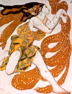 Bacchante, kostuumontwerp voor een Ballets Russes-productie van Tcherepnins Narcisse, 1911