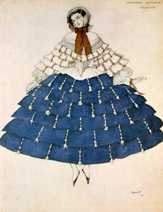 Chiarina, ontwerp voor een kostuum voor het ballet Carnaval gecomponeerd door Robert Schumann, 1919