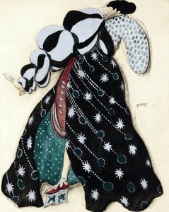 Kostuumontwerp voor het ballet "La Legende de Joseph" door R. Strauss - Bakst, Leon (1866-1924) - 1914 door Leon Bakst