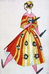 Kostuumontwerp voor het ballet De Magische Speelgoedwinkel van G. Rossini, 1919