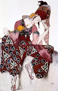 Iskander, kostuumontwerp voor het ballet La Peri muziek door Paul Dukas, ca. 1913 door Leon Bakst