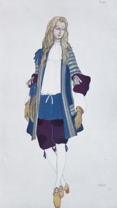 Page de la princesse. Kostuumontwerp voor het ballet Doornroosje van P. Tsjaikovski, 1916