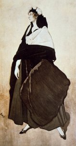 Portret van de balletdanseres en mecenas Ida Rubinstein, 1921 door Leon Bakst