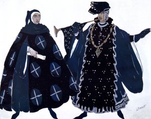Twee herauten, balletkostuumontwerp, 1911