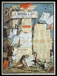 Advertentie voor de uitgeverij Hetzel uit Le Monde Illustré, december 1883