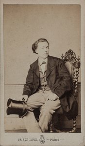Portret van de componist Louis Diémer 1843-1919, ca. 1875 door Leon Cremiere