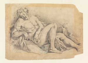 Bacchus Slapend (naar Poussin)