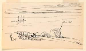 Landschap met rivier