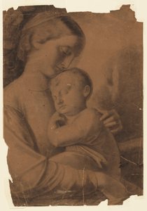 Madonna en Kind door Leon Dabo