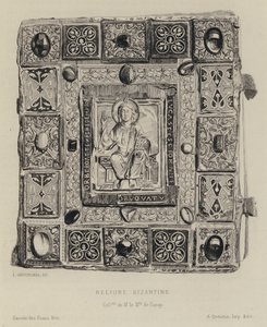 Byzantijnse boekbinding (gravure) door Leon Gaucherel