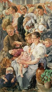 De Vrouwen, rechter paneel van De Leeftijden van de Arbeider, 1895