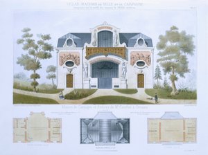 Huis en werkplaatsen van de heer Courbet in Ornans, uit 