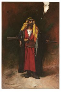 Een Arabische bewaker