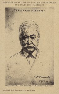 Ferdinand de Lesseps (1805-1894), Franse ondernemer en kanaalbouwer door Leon Joseph Florentin Bonnat