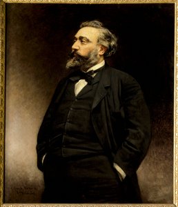 Portret van Léon Gambetta (1838-1882) Franse politicus