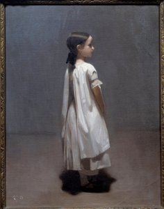 Het kleine zusje van de kunstenaar, ongeveer 7 of 8 jaar oud (1850) door Leon Joseph Florentin Bonnat