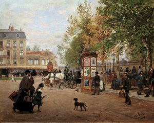 De Place de la Gare in Nancy in 1887