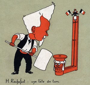 Cartoon door Henri Rochefort, Franse journalist en politicus 