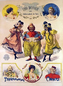 Trio DuFour poster door Leon Louis Oury