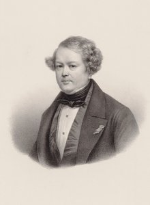 Portret van de componist Auguste-Mathieu Panseron door Leon Noel