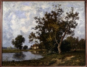 Landschap a la Mare door Leon Richet