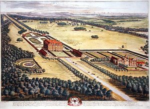 Stansted in het graafschap Sussex gegraveerd door Johannes Kip (c.1652-1722) door Leonard (after) Knyff