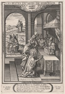 De Feesten van de Maand Februari (Februari: de Zuivering van de Maagd) door Leonard Gaultier