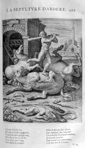 De Begrafenis van Abdère, 1615 door Leonard Gaultier
