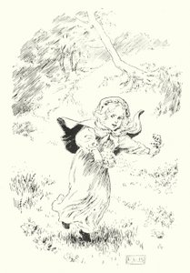 Hier ben ik, kleine springende Joan door Leonard Leslie Brooke