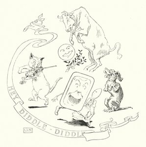 Hey! diddle, diddle, de kat en de viool (gravure)