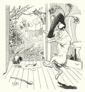 Oude Moeder Hubbard door Leonard Leslie Brooke