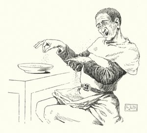 Peter Piper plukte een peck ingelegde peper (gravure) door Leonard Leslie Brooke