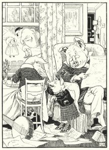 De vijf varkens door Leonard Leslie Brooke