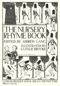 Titelpagina illustratie voor The Nursery Rhyme Book bewerkt door Andrew Lang (gravure)