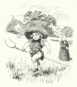 Willy jongen, Willy jongen, waar ga je heen (gravure) door Leonard Leslie Brooke