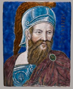 Eneas. Portret van de held van de Trojaanse oorlog. Email van Leonard Limosin, circa 1540. Walters Art Museum, Baltimore