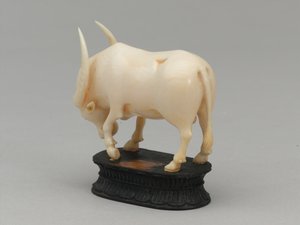 Zwarte loper, schaakstuk, India, circa 1820