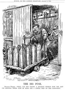 De grote aanval, 1916 door Leonard Raven Hill