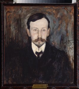 Portret van de schrijver Ivan Alexejevitsj Boenin