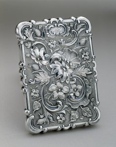 Visitekaartjeshouder, ca. 1847-1850 door Leonard and Wilson