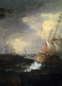 Stormachtige zee (detail)