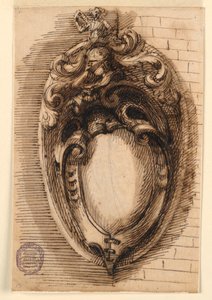 Ontwerp voor een Wapenschild door Leonardo Scaglia