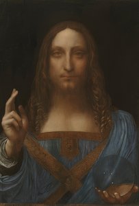 Christus de Verlosser (Salvator Mundi) door Leonardo da Vinci