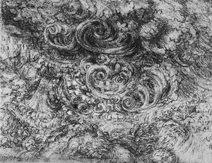 De zondvloed, ca. 1480, 1945 door Leonardo da Vinci