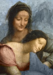 (detail) van de Maagd en St. Anna uit De Maagd en Kind met St. Anna