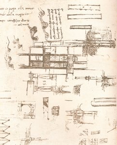 Tekening van projecten voor kastelen en villa