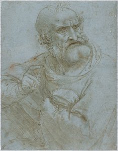 Halflengte figuur van een apostel