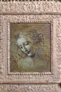Hoofd van een vrouw, genaamd "la scapigliata", c.1492-1501 door Leonardo da Vinci