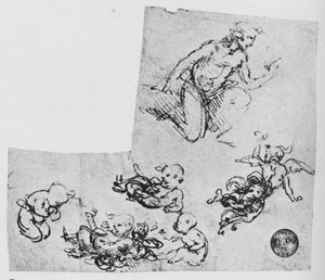 Knielende jongeling en putti, ca. 1480 1945